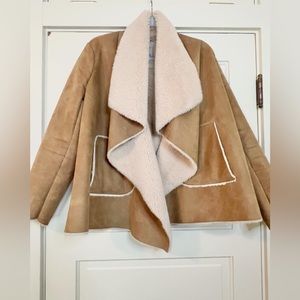 Zara Trafaluc faux suede jacket size small